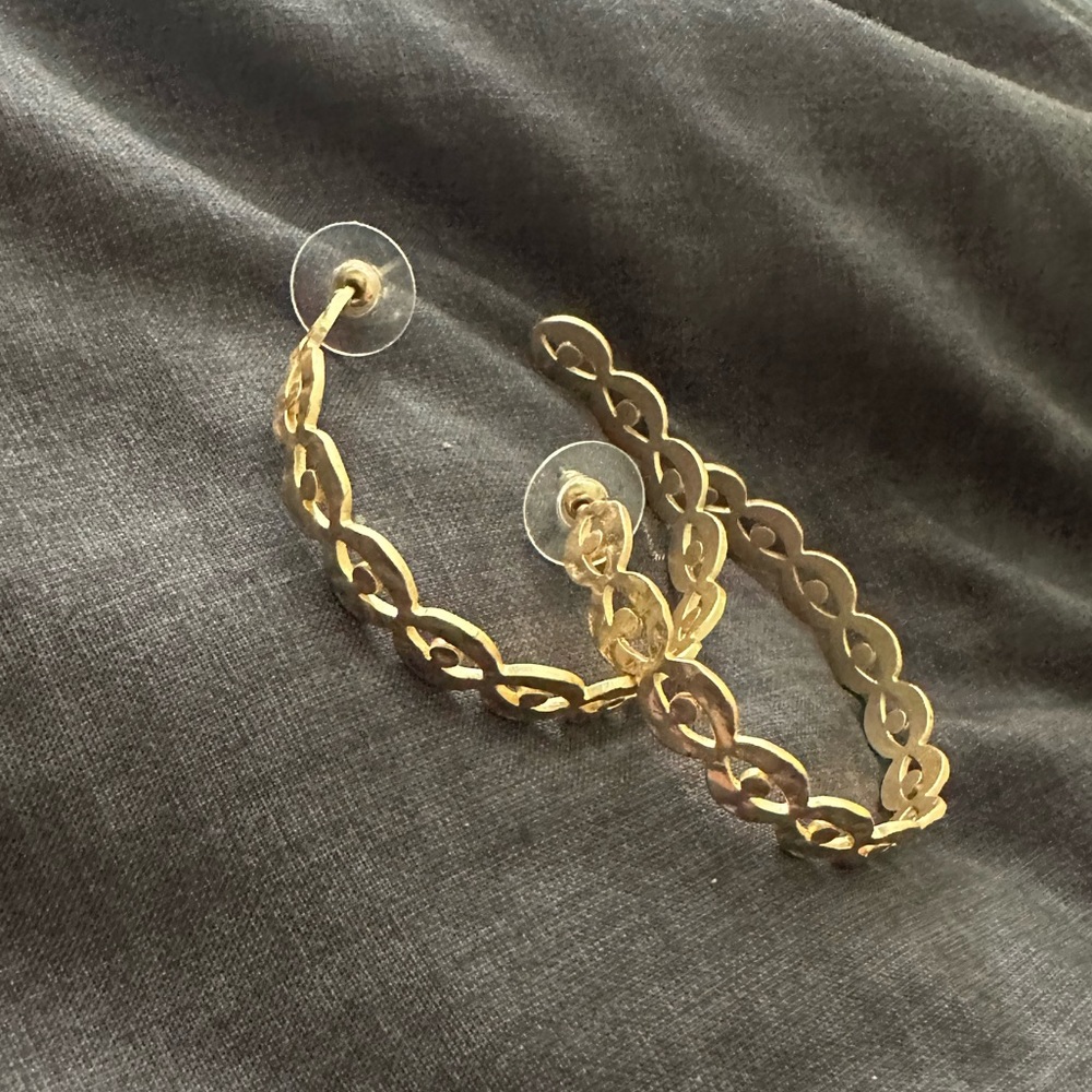 Gold Stylish Hoops